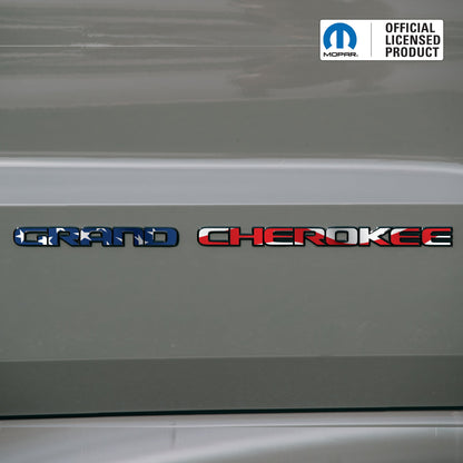 GRAND CHEROKEE Door Emblem Overlay Decal Set | Fits 2017–2022 WK2