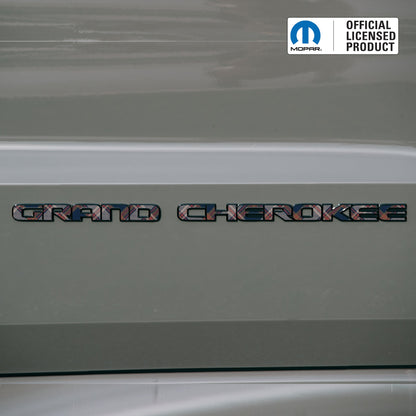 Winter Collection // GRAND CHEROKEE Door Emblem Overlay Decal Set // Fits 2017–2022 WK2