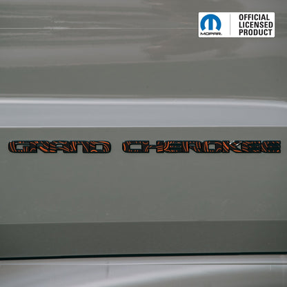 GRAND CHEROKEE Door Emblem Overlay Decal Set | Fits 2017–2022 WK2