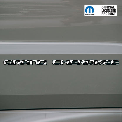 GRAND CHEROKEE Door Emblem Overlay Decal Set | Fits 2017–2022 WK2