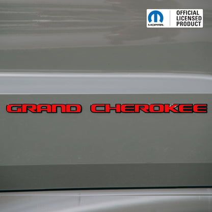 GRAND CHEROKEE Door Emblem Overlay Decal Set | Fits 2017–2022 WK2