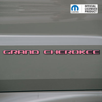 GRAND CHEROKEE Door Emblem Overlay Decal Set | Fits 2017–2022 WK2