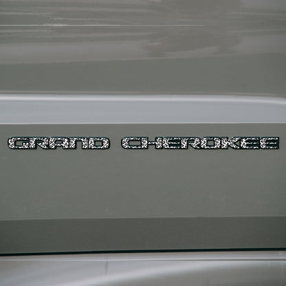 GRAND CHEROKEE Door Emblem Overlay Decal Set | Fits 2017–2022 WK2