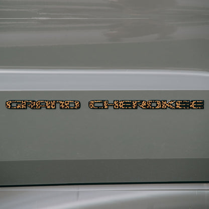 GRAND CHEROKEE Door Emblem Overlay Decal Set | Fits 2017–2022 WK2