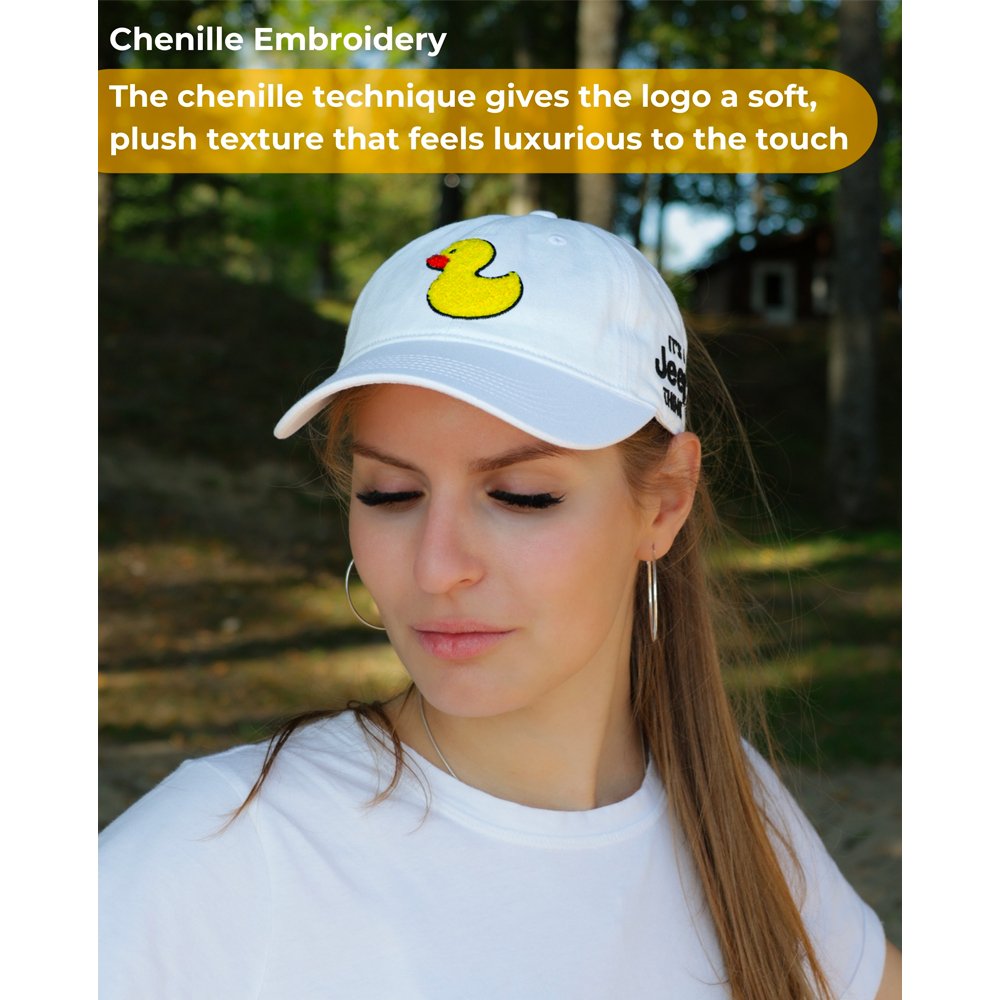 Hat - Jeep Chino Twill Ponytail with Chenille Duck Patch