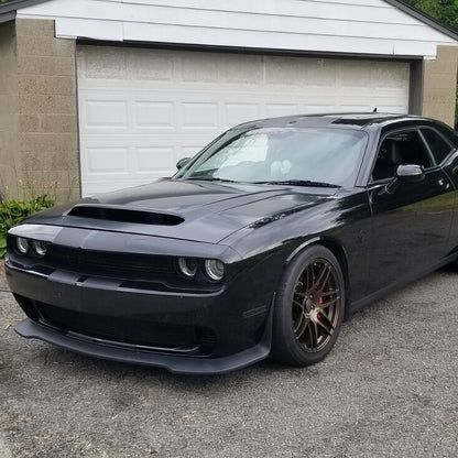 2008-2023 Dodge Challenger Hood Demon Style Aluminum Black Car Hood