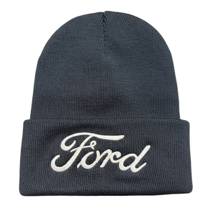 Hat - Ford Script Knit- Navy