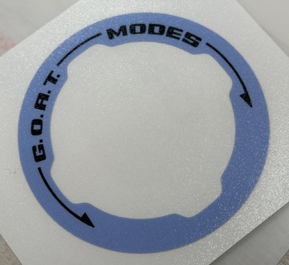 GOAT Mode Dial Ring Overlay V2 - 2021+ Bronco