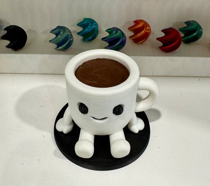 Cup of Coffee Desk Pet Buddy Figure Toy