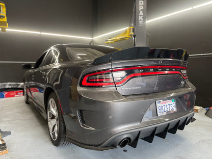 Dodge Charger SXT/RT 3 Piece Spoiler: Duckbill Design Wickerbill