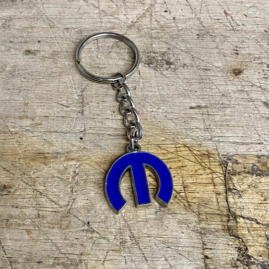 Mopar Blue "M" Logo Keychain