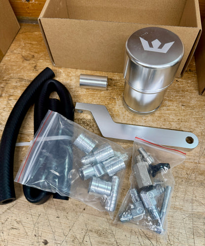 Speedlogix Billet Oil Catch Can w/ Drain 2005-2023 Challenger/Charger V8