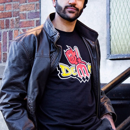 Mens T-Shirt Dodge Demon Vintage (Black)