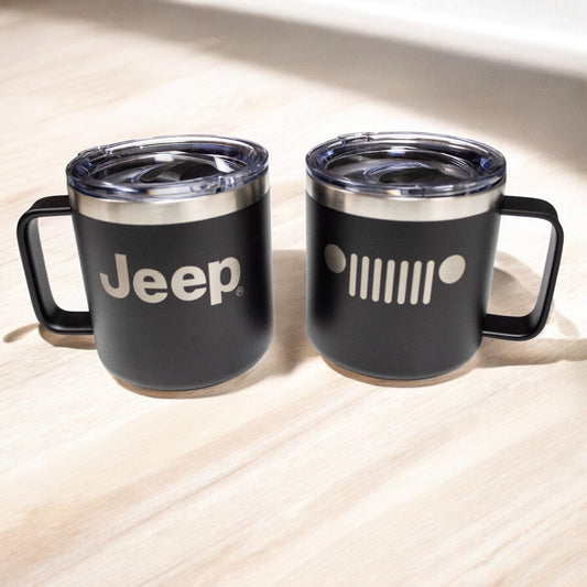 Camper Mug - Jeep Insulated - Black