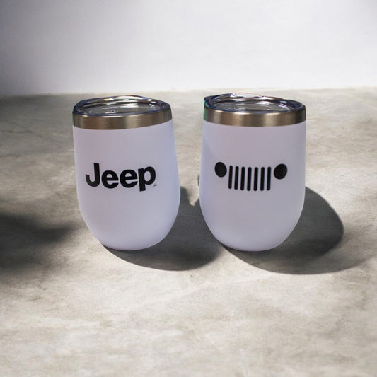 Jeep Insulated Wine Tumbler - White Matte