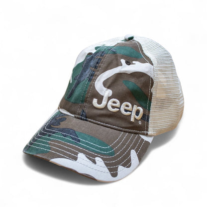 Hat - Jeep Garment Washed Trucker - Camo
