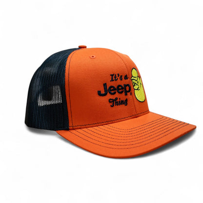 Hat - It's A Jeep Thing Duck - Orange/Black