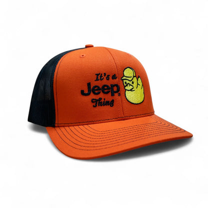 Hat - It's A Jeep Thing Duck - Orange/Black