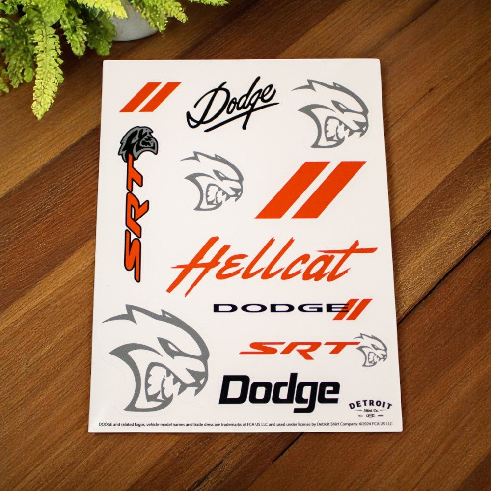 Sticker - Dodge Hellcat - Sheet