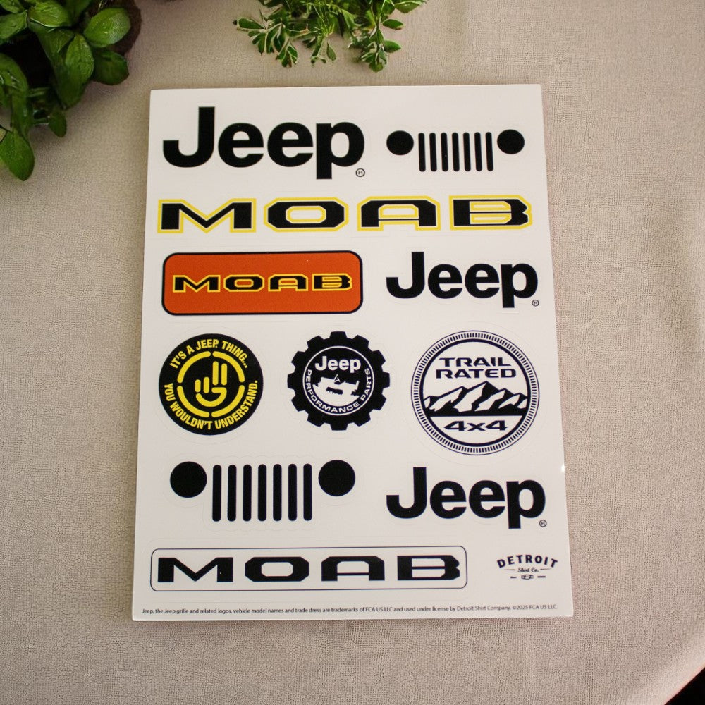 Sticker - Jeep® MOAB - Sheet