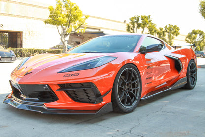 Chevrolet Corvette C8 Carbon Fiber Side Rocker Extensions/ Side Skirt