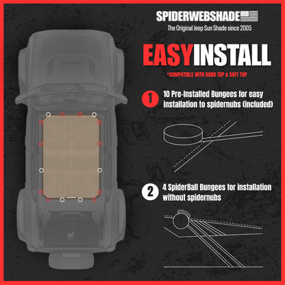 Ford Bronco Sun Shade Solid Color Shade Top (2021–2026)