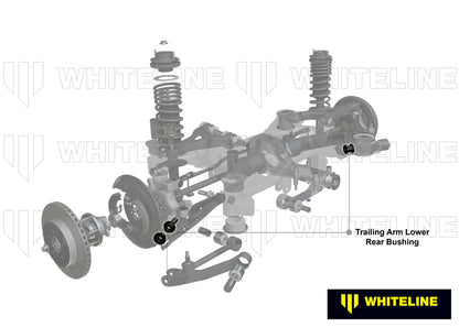 Whiteline Rear Trailing Arm Lower Rear Bushing 2005-2023 Challenger/Charger