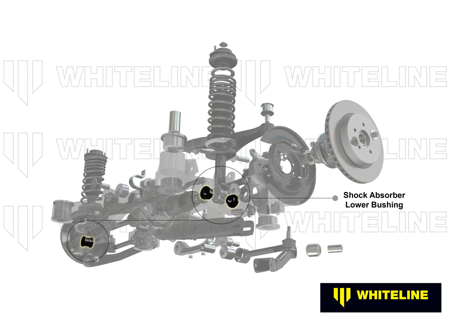 Whiteline Rear Shock Lower Bushing 2005-2023 Challenger/Charger