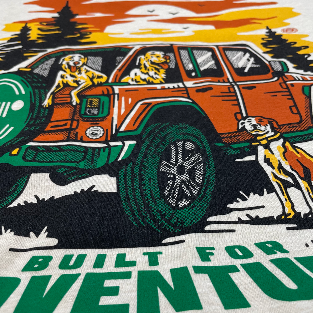 Mens Jeep® Dogs Built For Adventure T-Shirt
