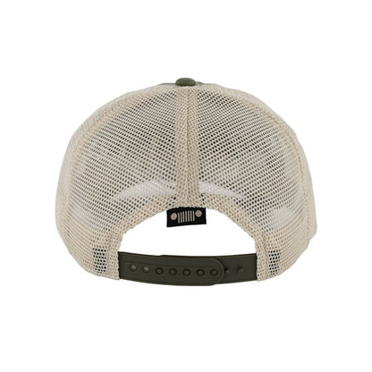 Hat - Jeep Garment Washed Trucker - Drab Green