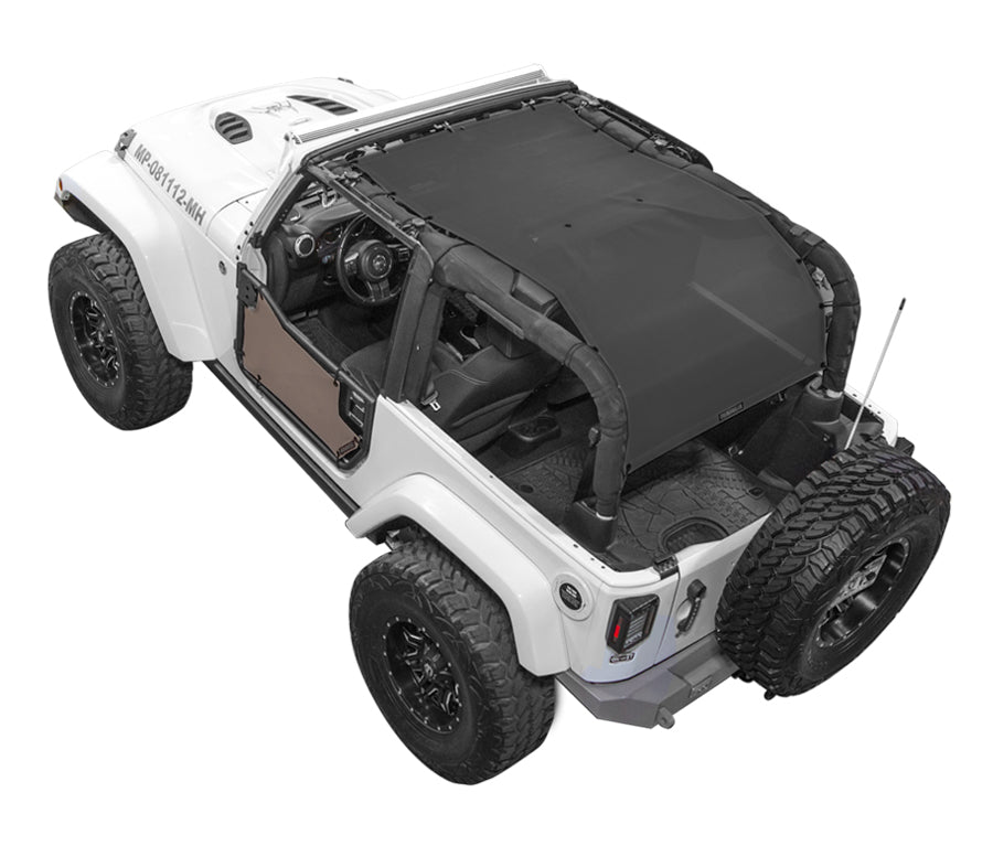Jeep Wrangler JK 2-Door Sun Shade Solid Color Shade Top (2007–2017)