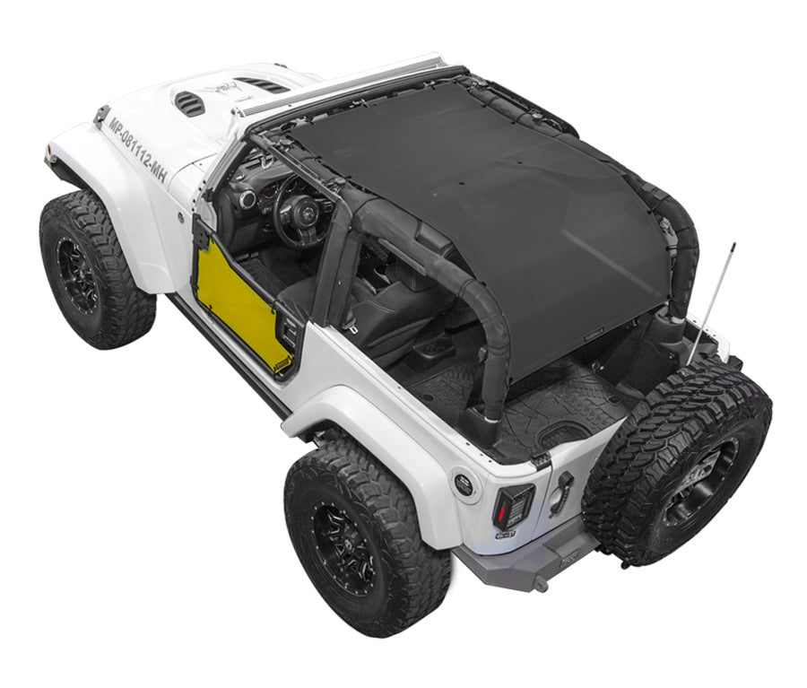 Jeep Wrangler JK 2-Door Sun Shade Solid Color Shade Top (2007–2017)