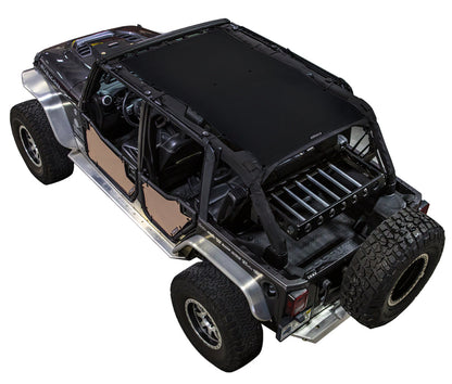 Jeep Wrangler JKU 4-Door Sun Shade Solid Color Shade Top (2007–2017)