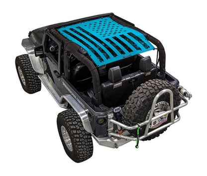 Jeep Wrangler JK 2-Door Sun Shade Stock Printed Shade Top (2007–2017)