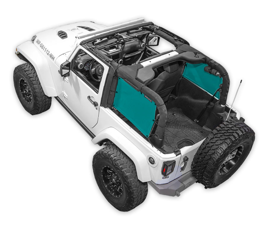Jeep Wrangler JK 2-Door Sun Shade Solid Color Shade Top (2007–2017)
