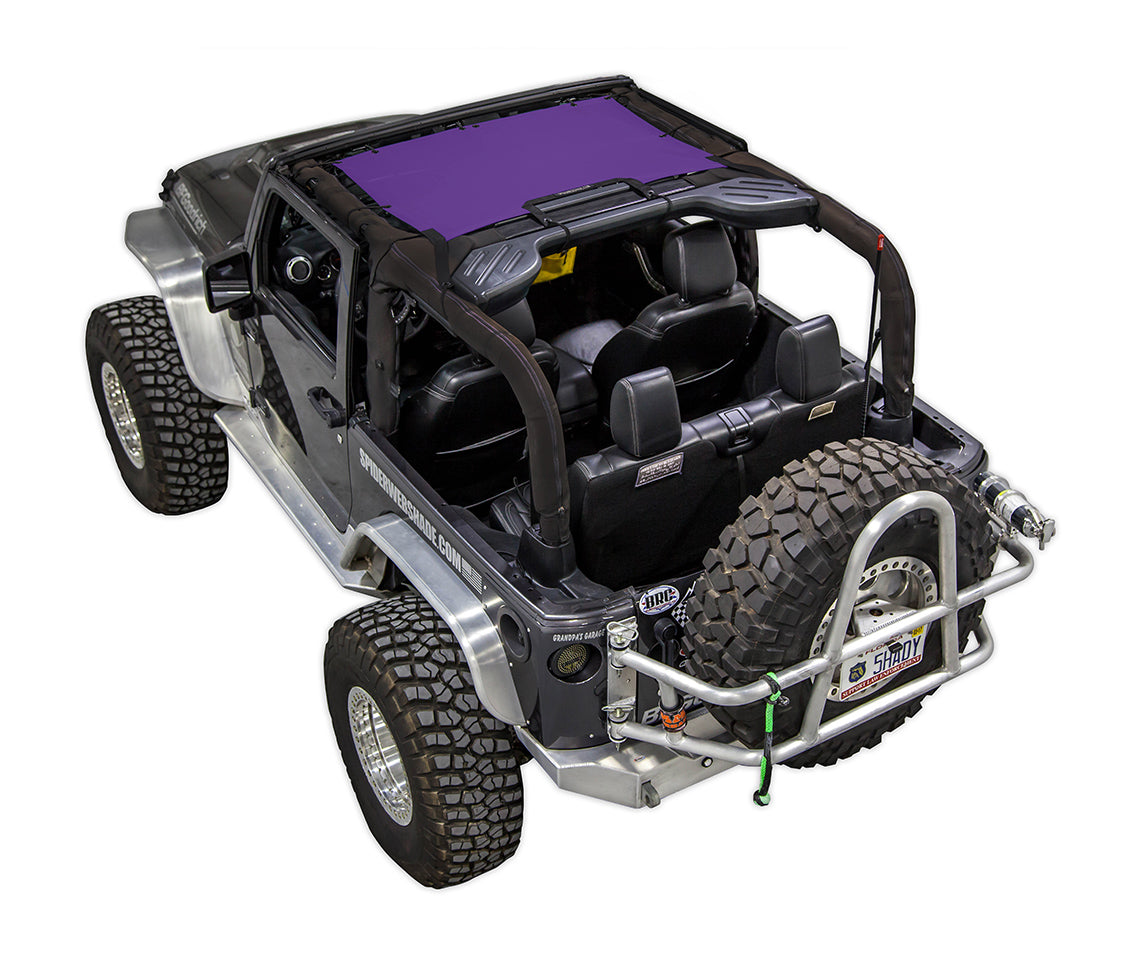 Jeep Wrangler JK 2-Door Sun Shade Solid Color Shade Top (2007–2017)