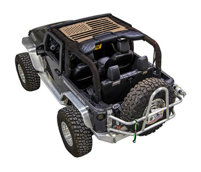 Jeep Wrangler JK 2-Door Sun Shade Stock Printed Shade Top (2007–2017)