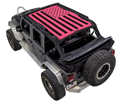 Jeep Wrangler JKU 4-Door Sun Shade Stock Printed Shade Top (2007–2017)