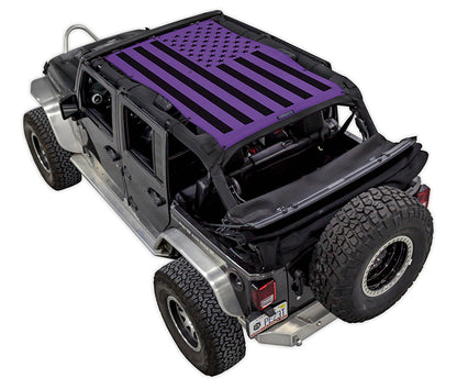 Jeep Wrangler JKU 4-Door Sun Shade Stock Printed Shade Top (2007–2017)