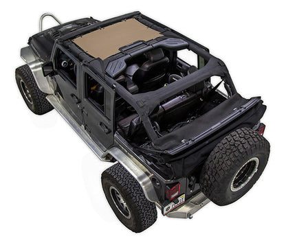 Jeep Wrangler JKU 4-Door Sun Shade Solid Color Shade Top (2007–2017)