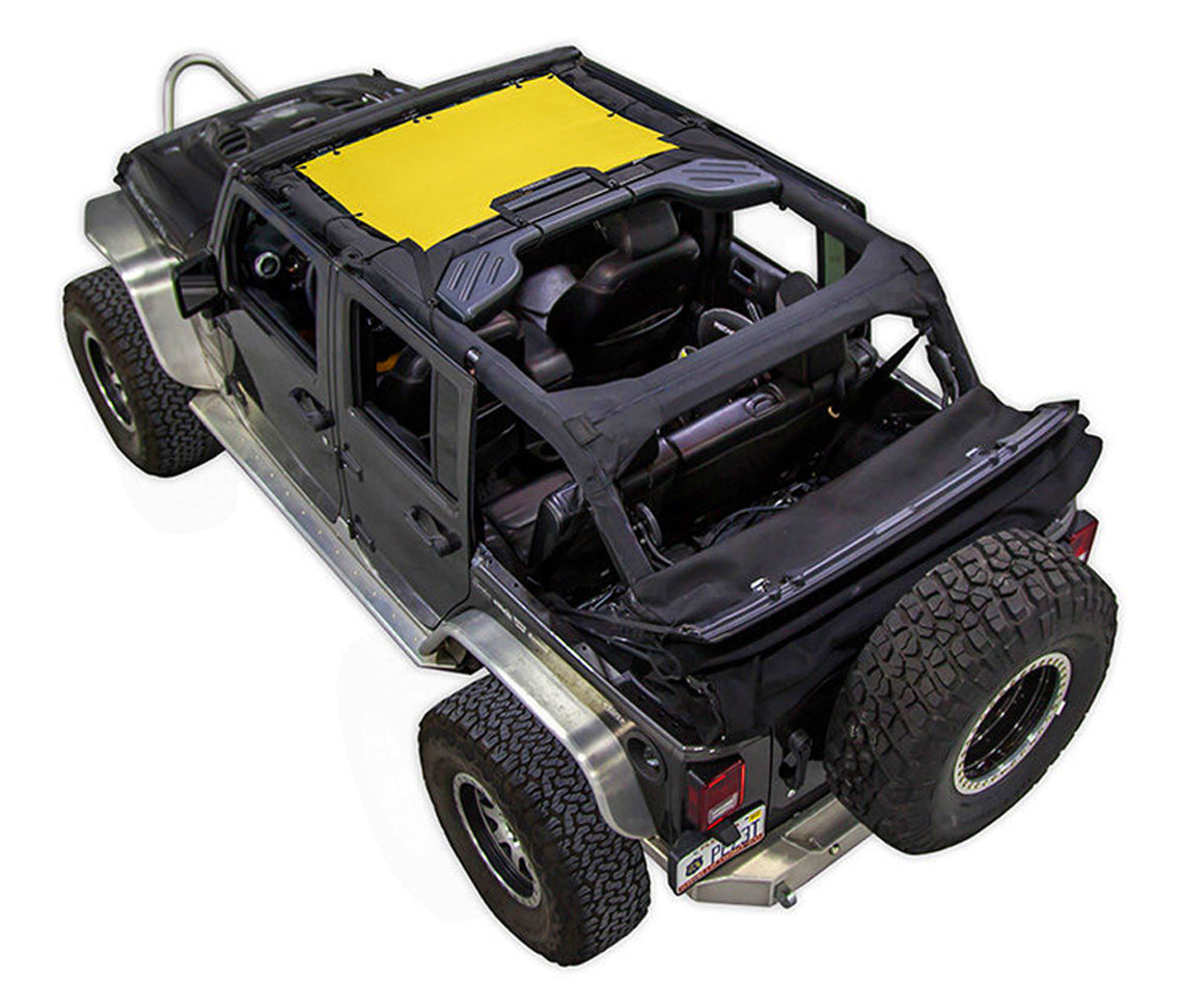 Jeep Wrangler JKU 4-Door Sun Shade Solid Color Shade Top (2007–2017)