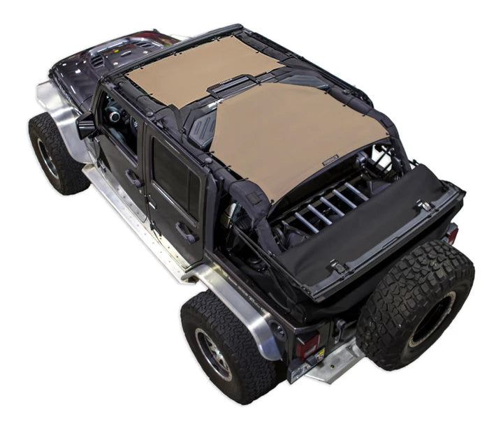 Jeep Wrangler JKU 4-Door Sun Shade Solid Color Shade Top (2007–2017)