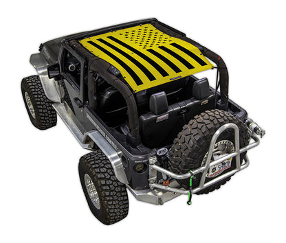 Jeep Wrangler JK 2-Door Sun Shade Stock Printed Shade Top (2007–2017)