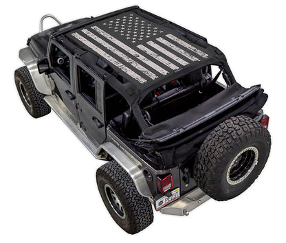Jeep Wrangler JKU 4-Door Sun Shade Stock Printed Shade Top (2007–2017)