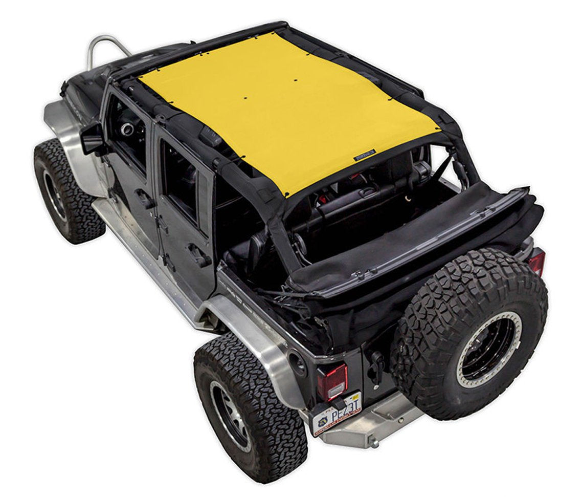 Jeep Wrangler JKU 4-Door Sun Shade Solid Color Shade Top (2007–2017)
