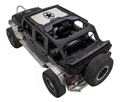 Jeep Wrangler JKU 4-Door Sun Shade Stock Printed Shade Top (2007–2017)
