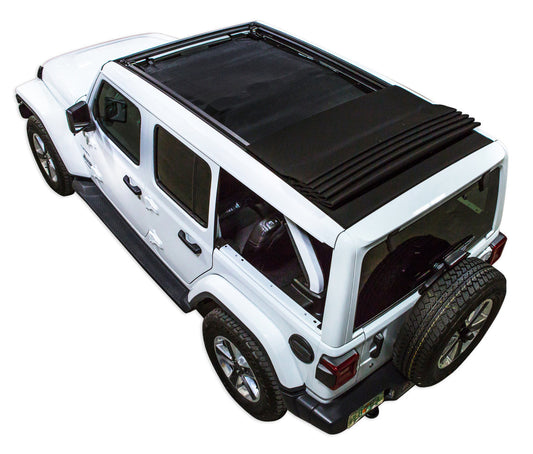 Jeep Wrangler JLU Sky One Touch Power Top Sun Shade Solid Color Shade Top (2018–2026)