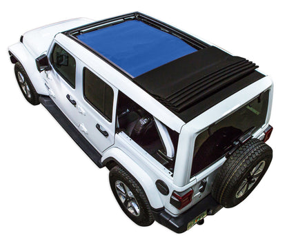 Jeep Wrangler JLU Sky One Touch Power Top Sun Shade Solid Color Shade Top (2018–2026)