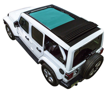 Jeep Wrangler JLU Sky One Touch Power Top Sun Shade Solid Color Shade Top (2018–2026)