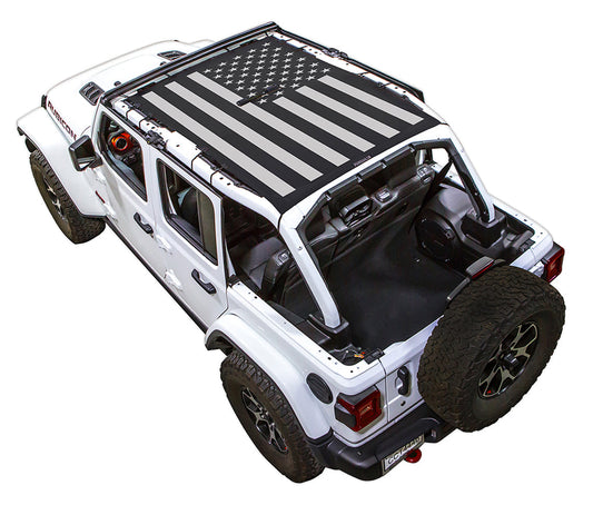 Jeep Wrangler JLU 4-Door Sun Shade Stock Printed Shade Top (2018–2026)